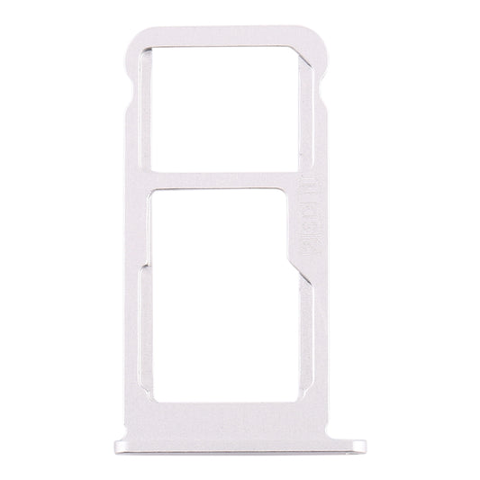 SIM Card Tray + SIM Card Tray / Micro SD Card Tray for Nokia 7.1 / TA-1100 TA-1096 TA-1095 TA-1085 TA-1097 (Silver)