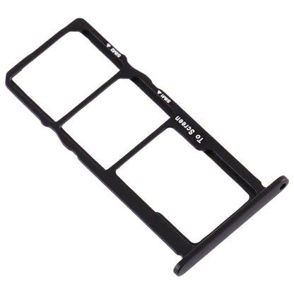 SIM Card Tray + SIM Card Tray + Micro SD Card Tray for Nokia 3.2 TA-1156 TA-1159 TA-1164 (Black)