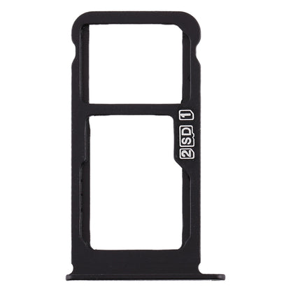 SIM Card Tray + SIM Card Tray / Micro SD Card Tray for Nokia X6 (2018) / TA-1099 / 6.1 Plus (Black)