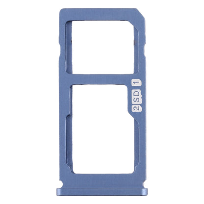 SIM Card Tray + SIM Card Tray / Micro SD Card Tray for Nokia 8 / N8 TA-1012 TA-1004 TA-1052 (Blue)