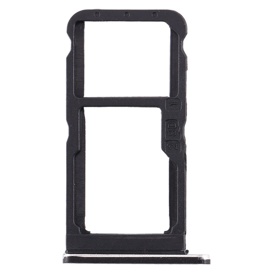 SIM Card Tray + SIM Card Tray / Micro SD Card Tray for Nokia 7 TA-1041 (Black)