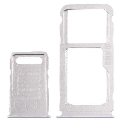 SIM Card Tray + SIM Card Tray + Micro SD Card Tray for Nokia 3.1 Plus (White)