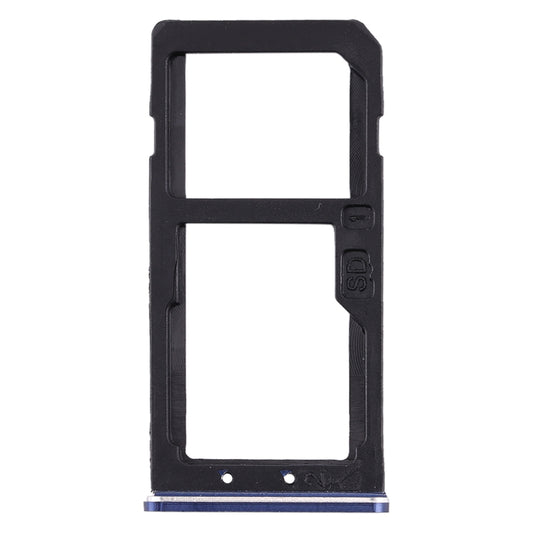 SIM Card Tray + SIM Card Tray / Micro SD Card Tray for Nokia 6 TA-1000 TA-1003 TA-1021 TA-1025 TA-1033 TA-1039 (Blue)