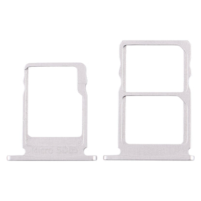 SIM Card Tray + SIM Card Tray + Micro SD Card Tray for Nokia 5 / N5 TA-1024 TA-1027 TA-1044 TA-1053 (White)
