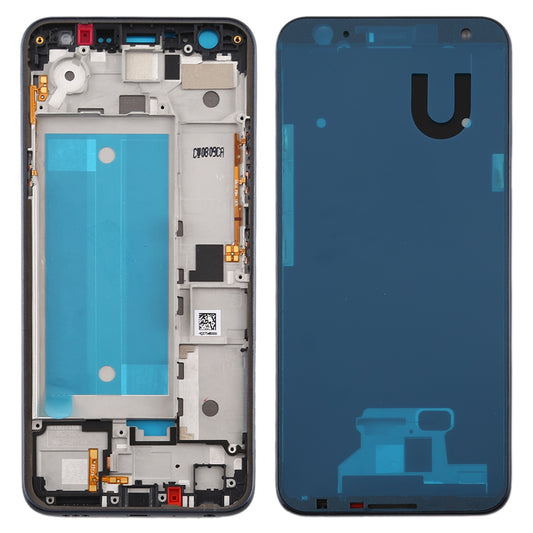 Front Housing LCD Frame Bezel Plate for LG K40 / K12+ K12 Plus / X4 2019 X420EM X420BMW X420EMW X420HM X420 X420N (Single SIM Version)(Black)