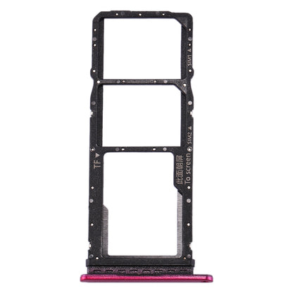SIM Card Tray + SIM Card Tray + Micro SD Card Tray for Huawei P40 Lite E / Enjoy 10(Red)