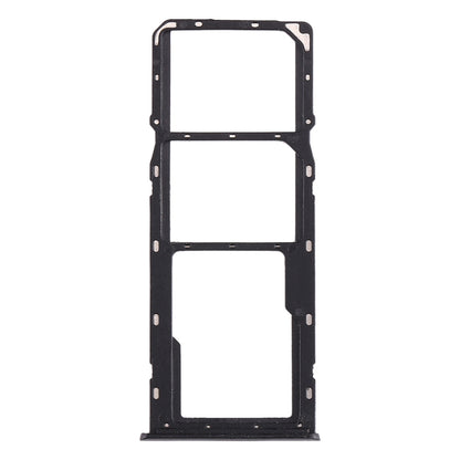 For OPPO Realme 5 SIM Card Tray + SIM Card Tray + Micro SD Card Tray (Black)