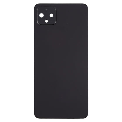 Battery Back Cover with Camera Lens Frame for Google Pixel 4(Black)
