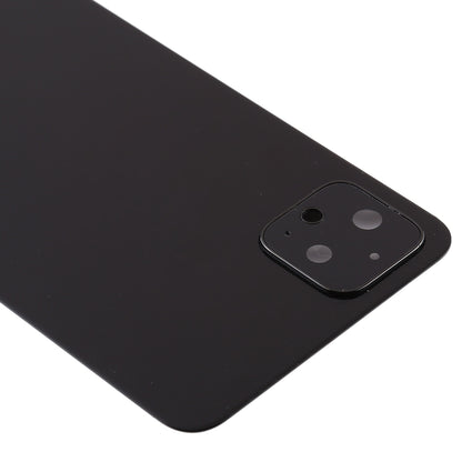 Battery Back Cover with Camera Lens Frame for Google Pixel 4(Black)