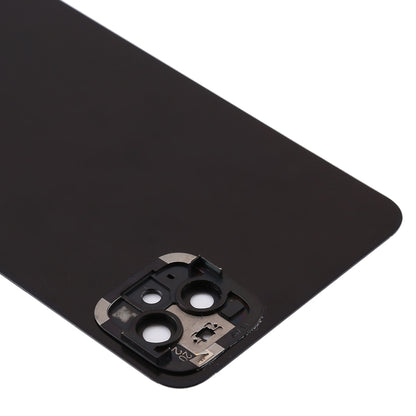 Battery Back Cover with Camera Lens Frame for Google Pixel 4(Black)