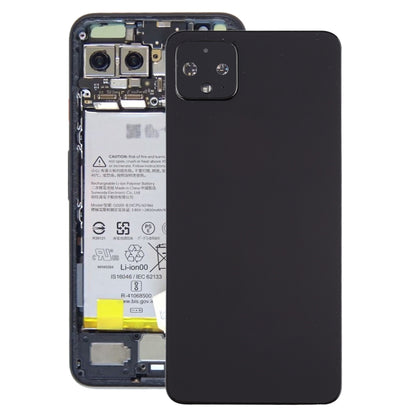 Battery Back Cover with Camera Lens Frame for Google Pixel 4XL(Black)