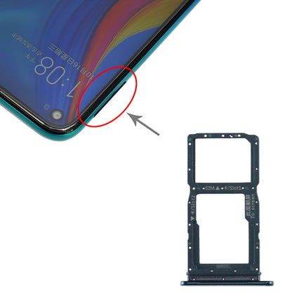 SIM Card Tray + SIM Card Tray / Micro SD Card Tray for Huawei Enjoy 10 Plus (Green)