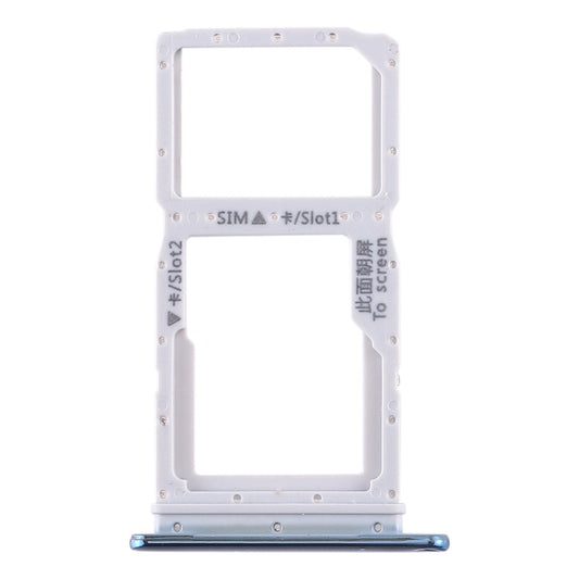 SIM Card Tray + SIM Card Tray / Micro SD Card Tray for Huawei Enjoy 10 Plus (Blue)