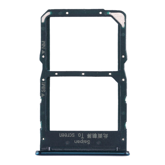 SIM Card Tray + NM Card Tray for Huawei Nova 5z / Nova 5i Pro (Green)