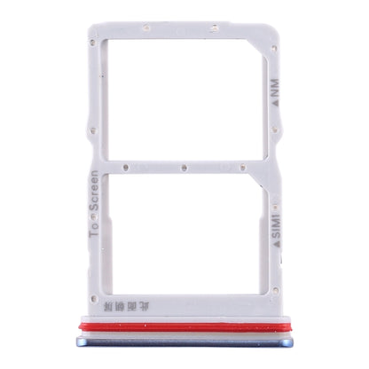 SIM Card Tray + NM Card Tray for Huawei Honor 30S / Nova 7 SE (Blue)