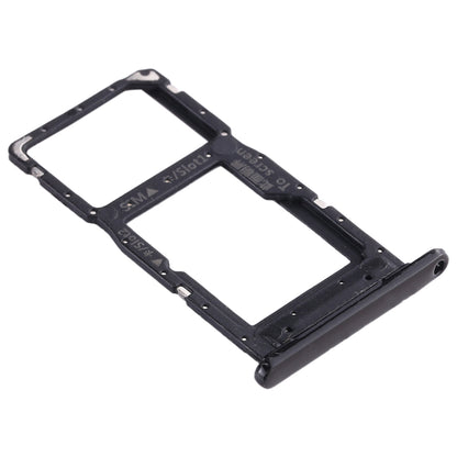 SIM Card Tray + SIM Card Tray / Micro SD Card Tray for Huawei Enjoy 9s (Black)