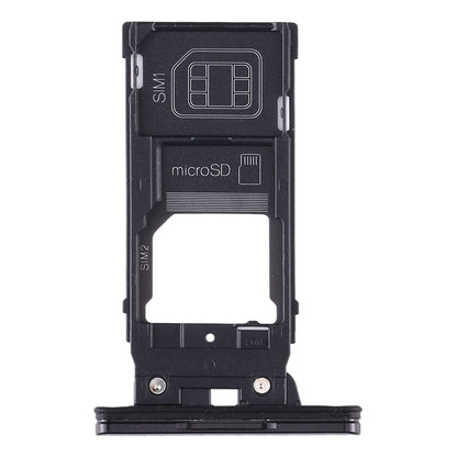 SIM Card Tray + SIM Card Tray + Micro SD Card Tray for Sony Xperia XZ2(Black)