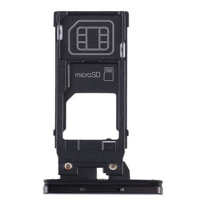 SIM Card Tray + Micro SD Card Tray for Sony Xperia XZ3(Black)