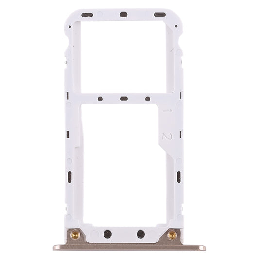 2 SIM Card Tray / Micro SD Card Tray for Xiaomi Redmi 5 Plus(Gold)