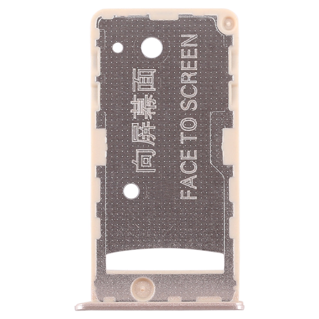 2 SIM Card Tray / Micro SD Card Tray for Xiaomi Redmi 5A(Gold)