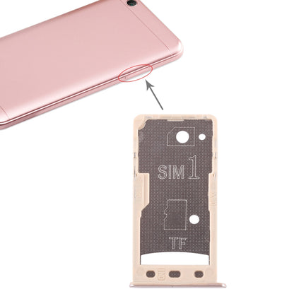 2 SIM Card Tray / Micro SD Card Tray for Xiaomi Redmi 5A(Gold)