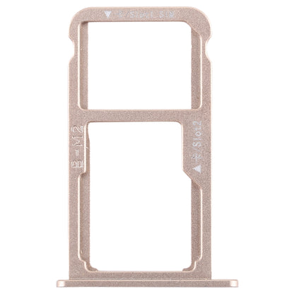 SIM Card Tray + SIM Card Tray / Micro SD Card for Huawei G9 Plus (Gold)