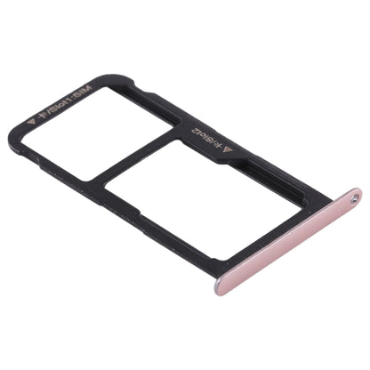 SIM Card Tray + SIM Card Tray / Micro SD Card for Huawei P9 Lite(Pink)