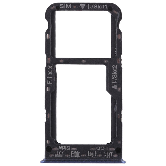 SIM Card Tray + SIM Card Tray / Micro SD Card for Huawei P smart (Enjoy 7S) (Blue)