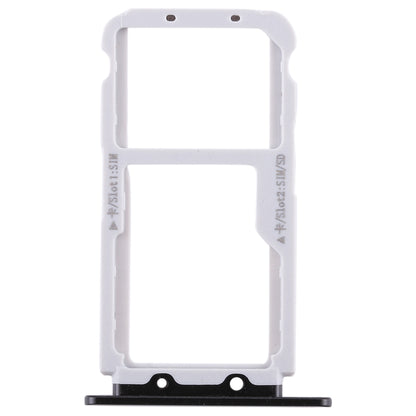 SIM Card Tray + SIM Card Tray / Micro SD Card for Huawei Honor View 10 / V10(Black)