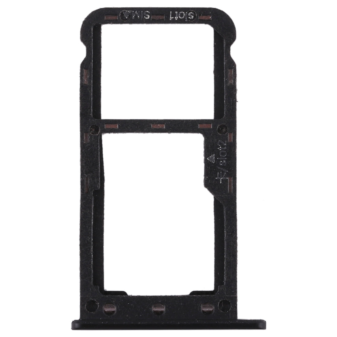 SIM Card Tray + SIM Card Tray / Micro SD Card for Huawei Enjoy 7 (Black)
