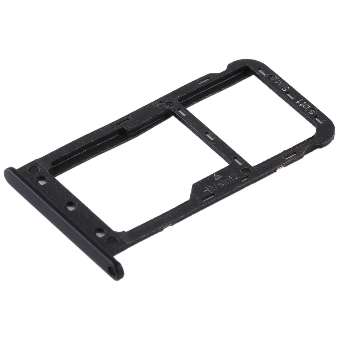 SIM Card Tray + SIM Card Tray / Micro SD Card for Huawei Enjoy 7 (Black)