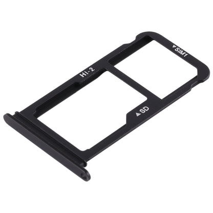 SIM Card Tray + SIM Card Tray / Micro SD Card for Huawei Mate 10 (Black)