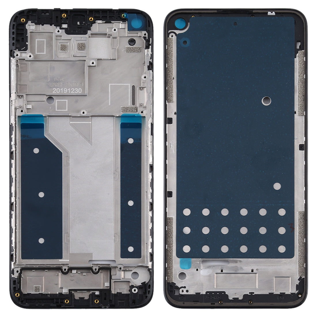 Middle Frame Bezel Plate for LG Q61 (Black)