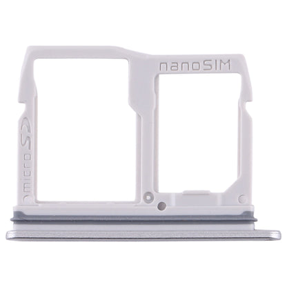 Nano SIM Card Tray + Micro SD Card Tray for LG Stylo 5 / Q720 LM-Q720MS LM-Q720TSW Q720CS (Silver)