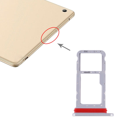 SIM Card Tray + Micro SD Card Tray for Huawei Honor Waterplay (Silver)