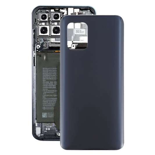 Glass Material Battery Back Cover for Xiaomi Mi 10 Lite 5G/Mi 10 Youth 5G(Black)