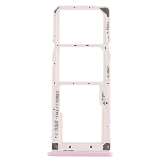 SIM Card Tray + SIM Card Tray + Micro SD Card Tray for Xiaomi Mi Play(Pink)