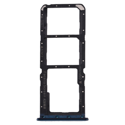 For Realme X2 SIM Card Tray + SIM Card Tray + Micro SD Card Tray (Blue)
