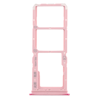 For vivo Y3 SIM Card Tray + SIM Card Tray + Micro SD Card Tray (Red)