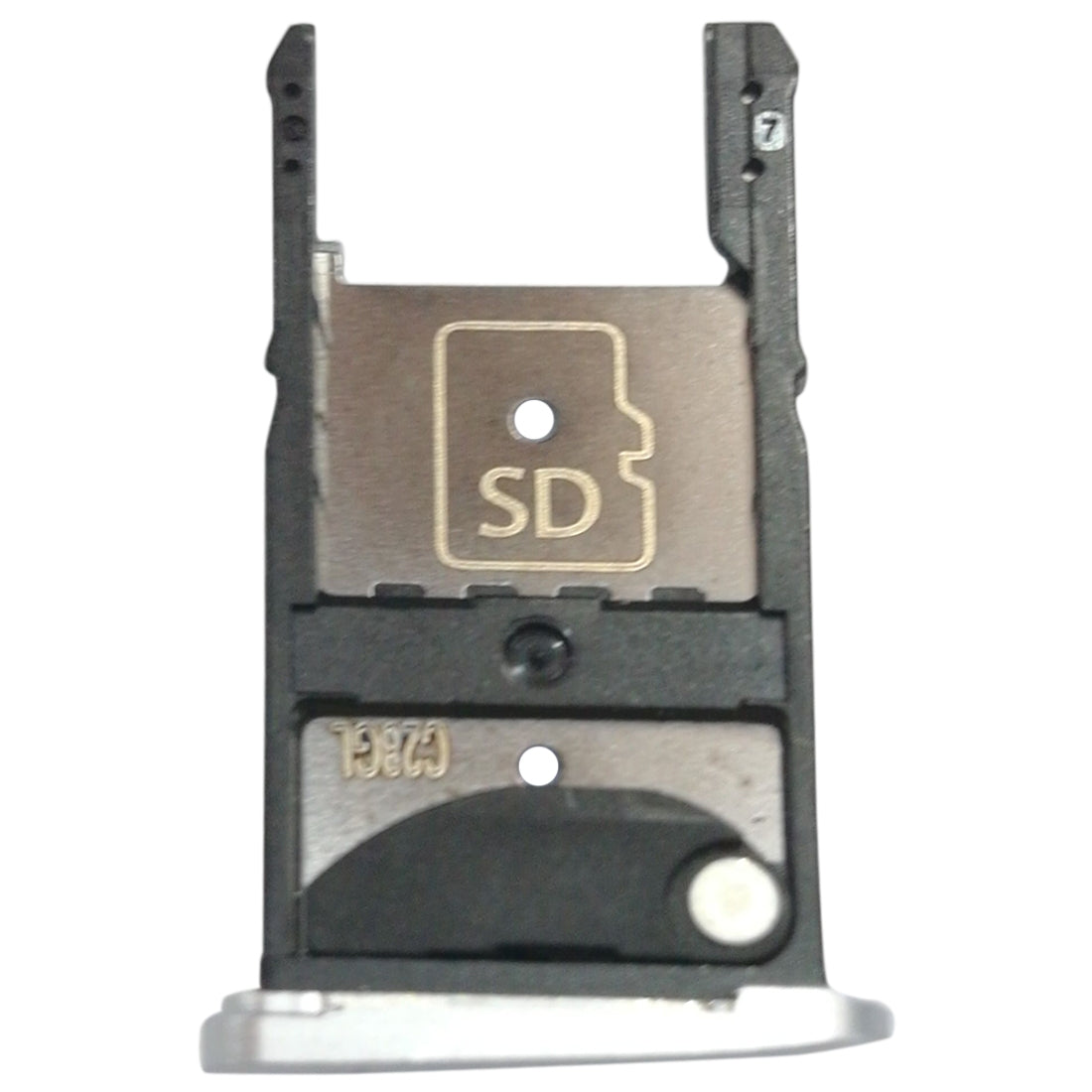 2 SIM Card Tray + Micro SD Card Tray for Motorola Moto Z Play(Silver)