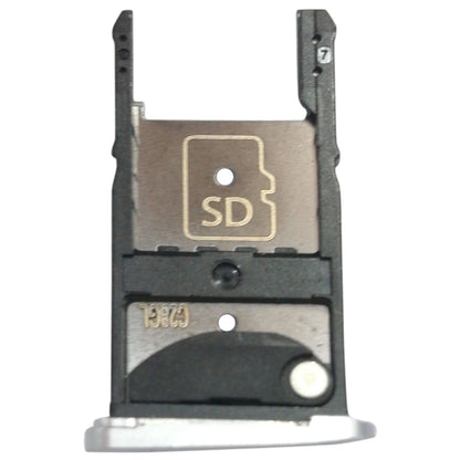 2 SIM Card Tray + Micro SD Card Tray for Motorola Moto Z Play(Silver)