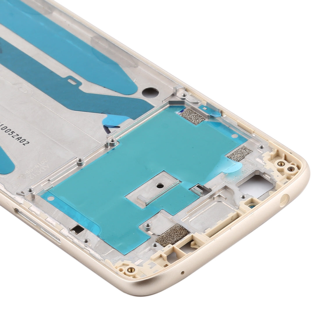 Front Housing LCD Frame Bezel for Motorola Moto E5(Gold)