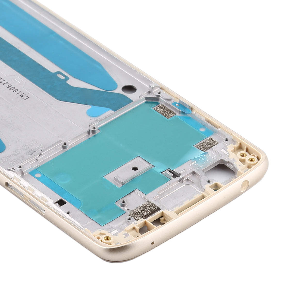 Front Housing LCD Frame Bezel for Motorola Moto G6 Play (Gold)