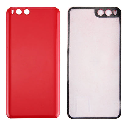 For Xiaomi Mi 6 Smooth Surface Battery Back Cover(Red)