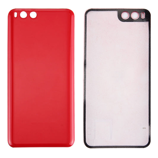 For Xiaomi Mi 6 Smooth Surface Battery Back Cover(Red)