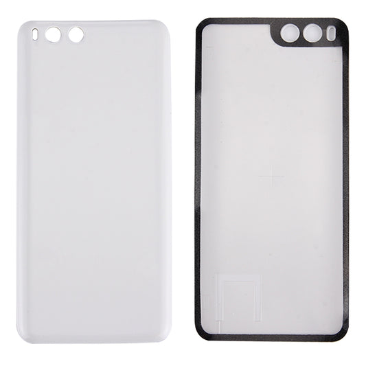 For Xiaomi Mi 6 Smooth Surface Battery Back Cover(White)