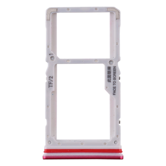 SIM Card Tray + SIM / Micro SD Card Tray for Xiaomi Redmi K30 4G(Red)