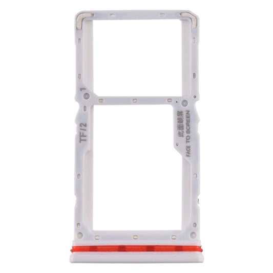 SIM Card Tray + SIM / Micro SD Card Tray for Xiaomi Redmi K30 4G(White)