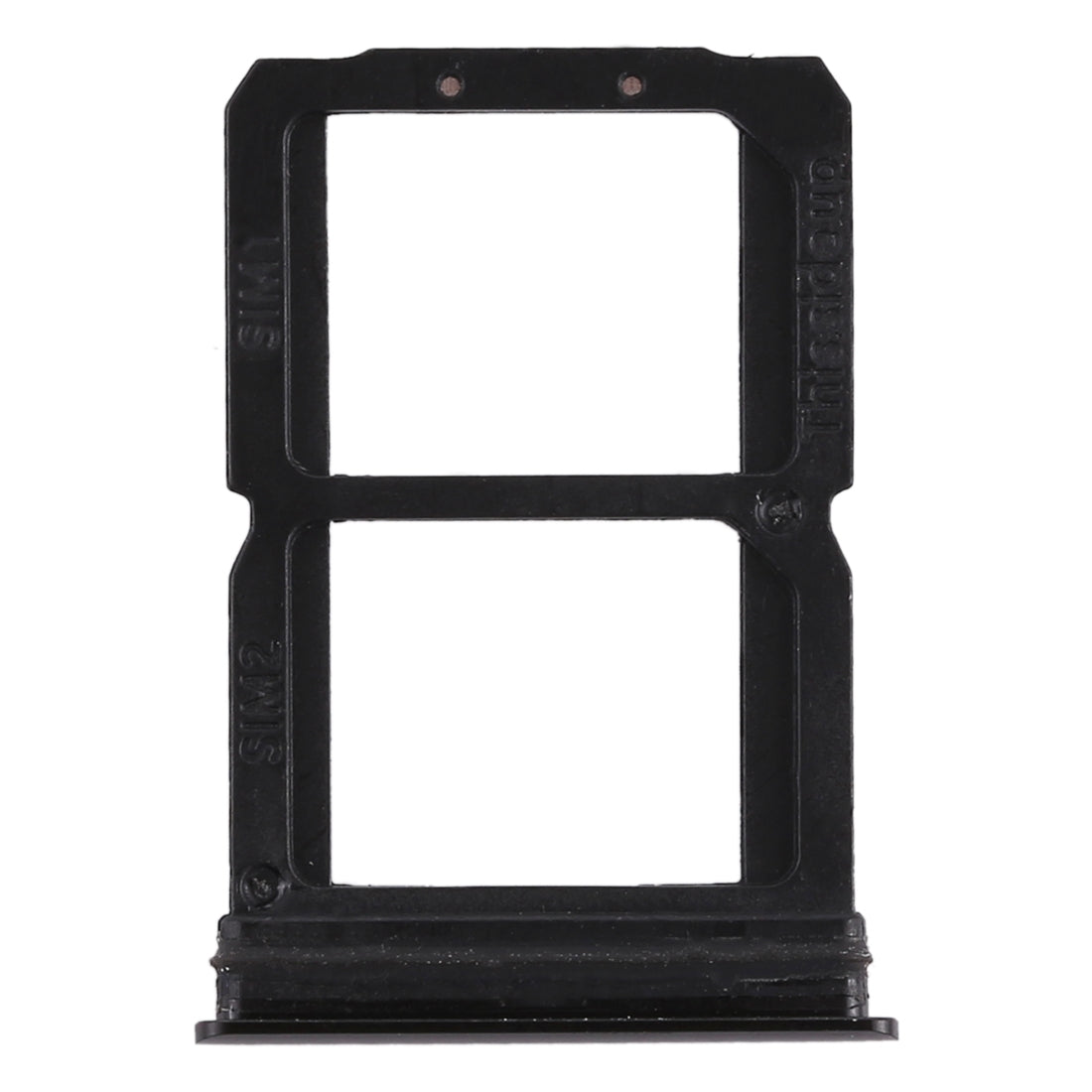 For OnePlus 6 Double SIM Card Tray (Black)