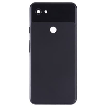 Battery Back Cover with Camera Lens Frame & Side Keys for Google Pixel 3a XL(Black)